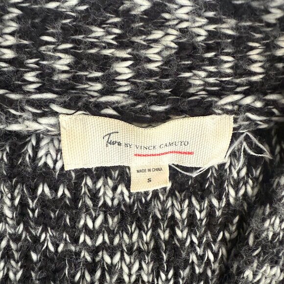Vince Camuto Black White Women's Knit Cardigan Small - Picture 4 of 5